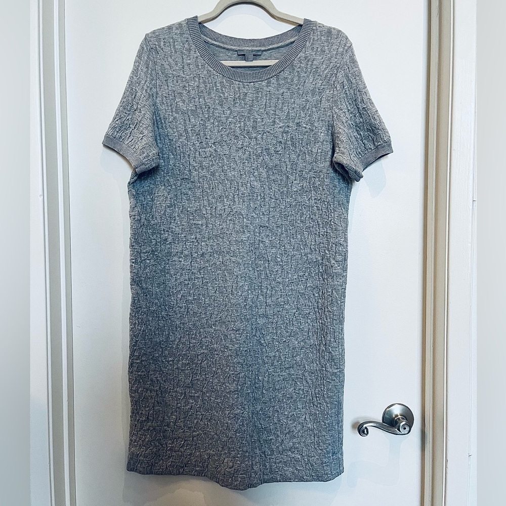 COS sculpted cotton knit midi dress